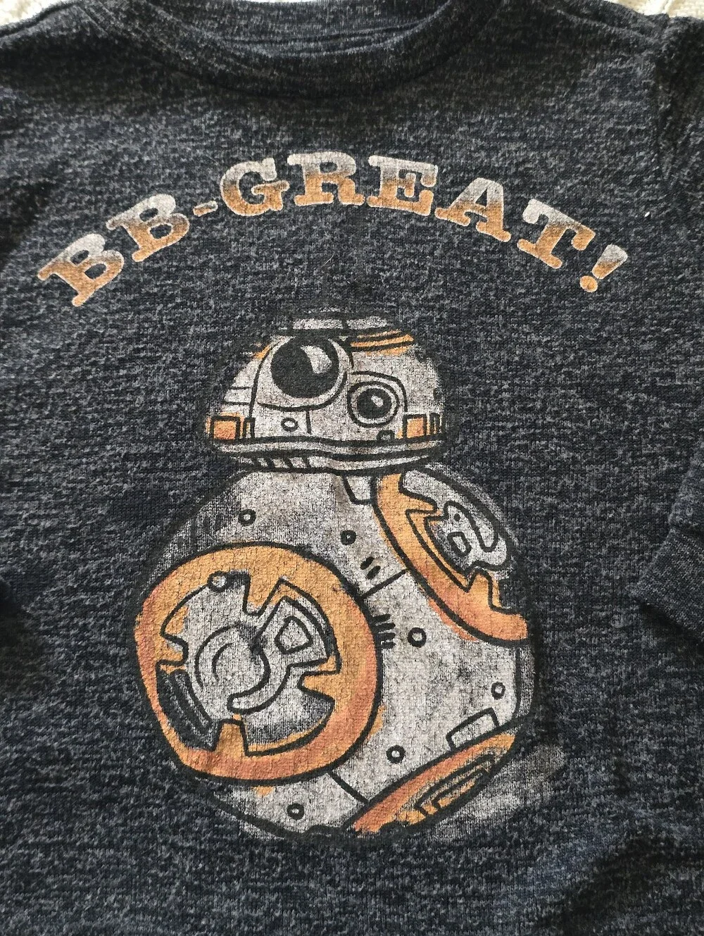 Star Wars Kids' Charcoal BB-8 Long Sleeve Tee - Sizd 3T